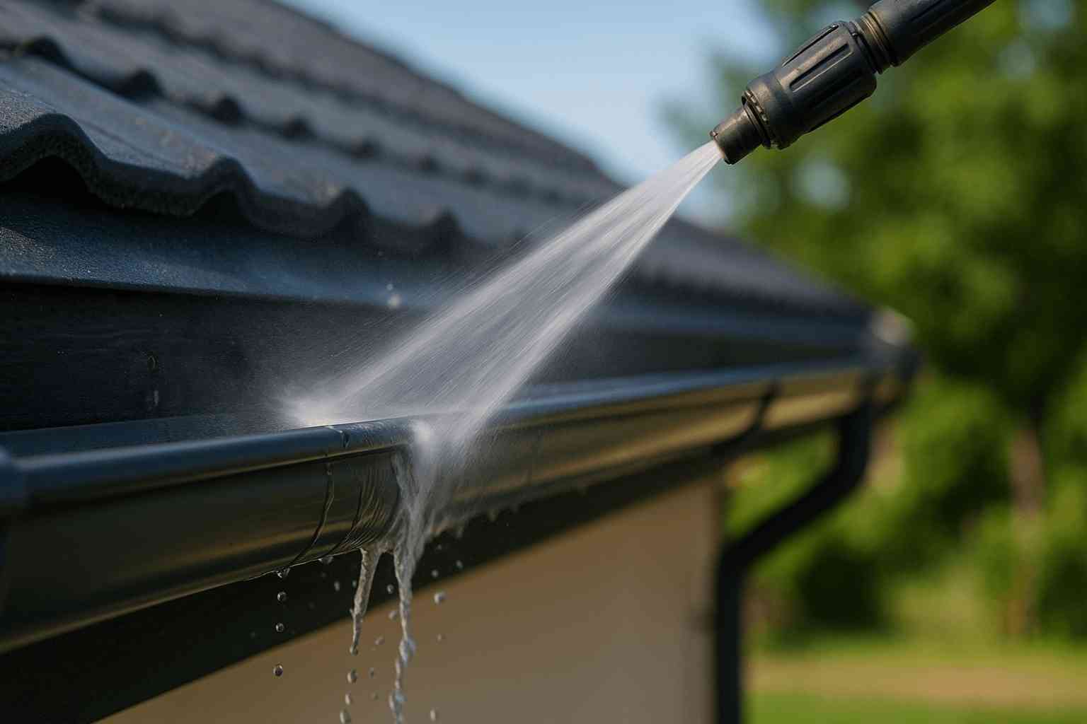 guttering cleaning pressure washing